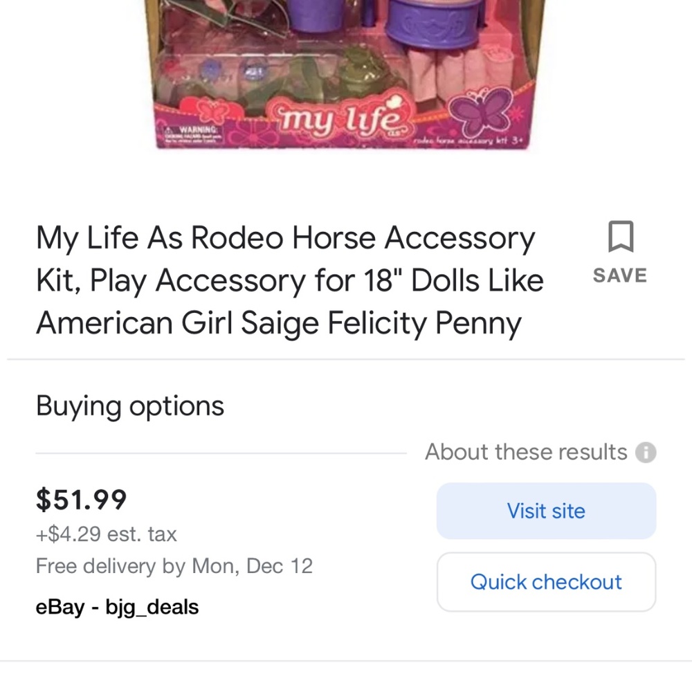 My Life as Rodeo Horse Accessory Kit - Picture 4 of 5